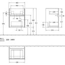 Villeroy &amp; Boch C006B0AB WTUS Collaro 460x546x374mm...