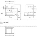 Villeroy &amp; Boch C006B0AH WTUS Collaro 460x546x374mm...