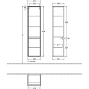 Villeroy &amp; Boch C03300AA Hochschrank Collaro 404x1538x349mm 2