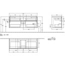 Villeroy &amp; Boch C08400AA WTUS Collaro C08400 1400x548x500mm 4