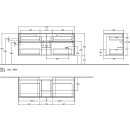 Villeroy &amp; Boch C10000MS WTUS Collaro C10000 1400x548x500mm