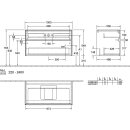 Villeroy &amp; Boch C12500VQ WTUS Collaro C12500 1000x548x500mm 2