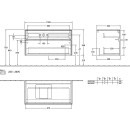 Villeroy &amp; Boch C12600MS WTUS Collaro C12600 1000x548x500mm