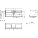 Villeroy &amp; Boch C13100RH WTUS Collaro C13100 1400x548x500mm