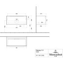 Villeroy &amp; Boch C56901AA WTUS Subway 3.0 C56901 973x429x478mm