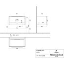 Villeroy &amp; Boch C573L0AB WTUS Subway 3.0 C573L0 772x429x478mm