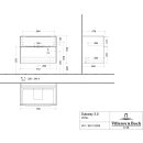 Villeroy &amp; Boch C574L1AA WTUS Subway 3.0 C574L1 772x576x478mm