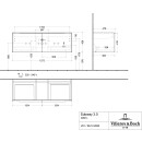 Villeroy &amp; Boch C601L0AB WTUS Subway 3.0 C601L0 1272x429x478mm