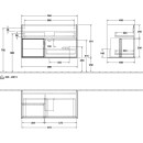 Villeroy &amp; Boch F030HJHG Waschbeckenunterschrank...