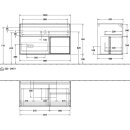 Villeroy &amp; Boch F121GFHJ Waschbeckenunterschrank...