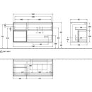 Villeroy &amp; Boch F141GMHJ Waschbeckenunterschrank...