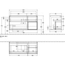 Villeroy &amp; Boch F171GFHJ Waschbeckenunterschrank...