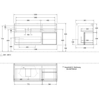 Villeroy & Boch F401GMHJ Waschbeckenunterschrank Finion F40