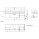 Villeroy &amp; Boch F452HJPC Waschbeckenunterschrank Finion F45