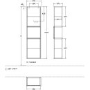 Villeroy &amp; Boch F460HBHJ Hochschrank Finion F46...