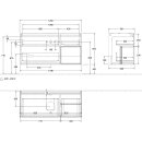 Villeroy &amp; Boch F831HJHJ Waschbeckenunterschrank Finion F83
