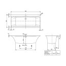 Villeroy &amp; Boch UCC180SQE2A1V01 Badewanne Squaro Edge 12 1800x800x