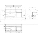 Villeroy &amp; Boch FA52HJGM Waschbeckenunterschrank...