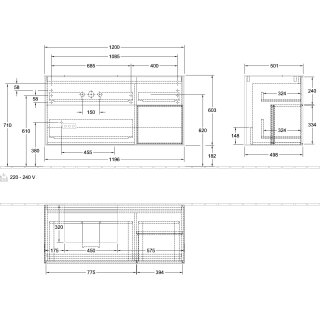 Villeroy & Boch G152HJGK Waschbeckenunterschrank Finion G15
