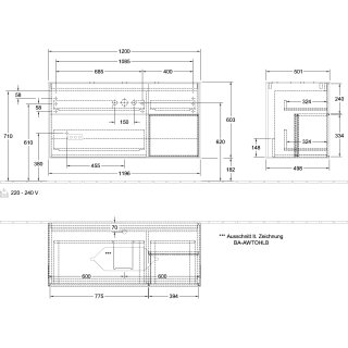 Villeroy & Boch G302GNHJ Waschbeckenunterschrank Finion G30
