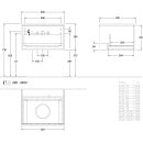 Villeroy &amp; Boch K29052GK WTUS Antao K29_5 600x360x500mm