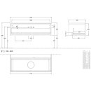 Villeroy &amp; Boch K32012HN WTUS Antao K32_1 1200x360x500mm