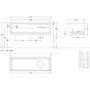 Villeroy &amp; Boch K34012HN WTUS Antao K34_1 1200x360x500mm