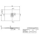 Villeroy &amp; Boch UDQ1180SQI2IV1S DW Squaro Infinity 1100x800x40mm