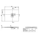 Villeroy &amp; Boch UDQ1190SQI2RV1S DW Squaro Infinity 1100x900x40mm