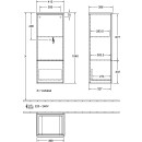 Villeroy &amp; Boch K43000GK Mittelschr. Antao K43 414x1039x356mm