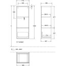 Villeroy &amp; Boch K44100MT Mittelschr. Antao K44 414x1039x356mm