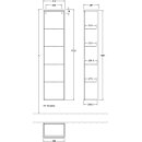 Villeroy &amp; Boch K45100PD Hochschrank Antao K45 414x1719x287mm