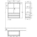 Villeroy &amp; Boch K47000GF Highboard Antao K47 814x1039x356mm