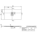 Villeroy &amp; Boch UDQ1375SQI2LV3S DW Squaro Infinity 1300x750x40mm