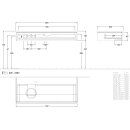 Villeroy &amp; Boch L11052HJ WTUS Antao L11_5 1200x190x500mm