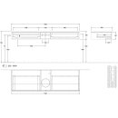 Villeroy &amp; Boch L14051GF WTUS Antao L14_5 1600x190x500mm