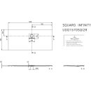 Villeroy &amp; Boch UDQ1570SQI2RV1S DW Squaro Infinity 1500x700x40mm