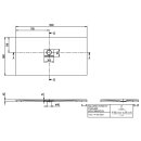 Villeroy &amp; Boch UDQ1580SQI2LV3S Duschwanne