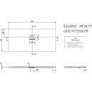 Villeroy &amp; Boch UDQ1675SQI2BV3S Duschwanne