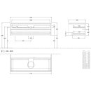 Villeroy &amp; Boch L21011PD WTUS Antao L21_1 1200x360x500mm