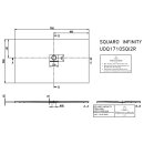Villeroy &amp; Boch UDQ1710SQI2RV1S DW Squaro Infinity 1700x1000x40mm