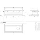 Villeroy &amp; Boch L23051HM WTUS Antao L23_5 1200x360x500mm