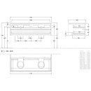 Villeroy &amp; Boch L24111HL WTUS Antao L24_1 1200x360x500mm