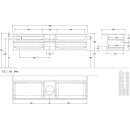 Villeroy &amp; Boch L25012HN WTUS Antao L251 1600x360x500mm