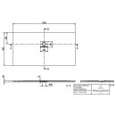 Villeroy &amp; Boch UDQ1790SQI2IV1S DW Squaro Infinity 1700x900x40mm