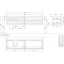 Villeroy &amp; Boch L26151HL WTUS Antao L26_5 1600x360x500mm