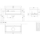 Villeroy &amp; Boch L31050HL WTUS Antao L31_5 1000x360x500mm