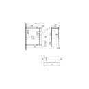 VITRA 7405B077-6278 Waschtisch Compact ArchiPlan 90x38 cm