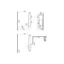 VITRA 7407B076-0029 Waschtisch Compact ArchiPlan 90x29 cm