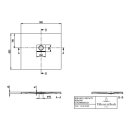Villeroy &amp; Boch UDQ9080SQI2V-1S DW Squaro Infinity 900x800x40mm